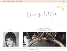 Tablet Screenshot of beinglittle.co.uk